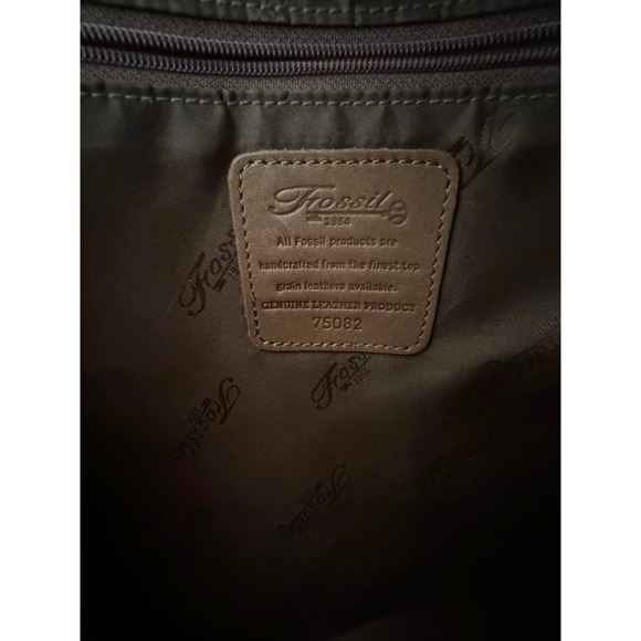 Fossil 1954 Pebble Leather Brown Purse 75082 Crossbody Shoulder Bag Adjustable - Picture 7 of 11